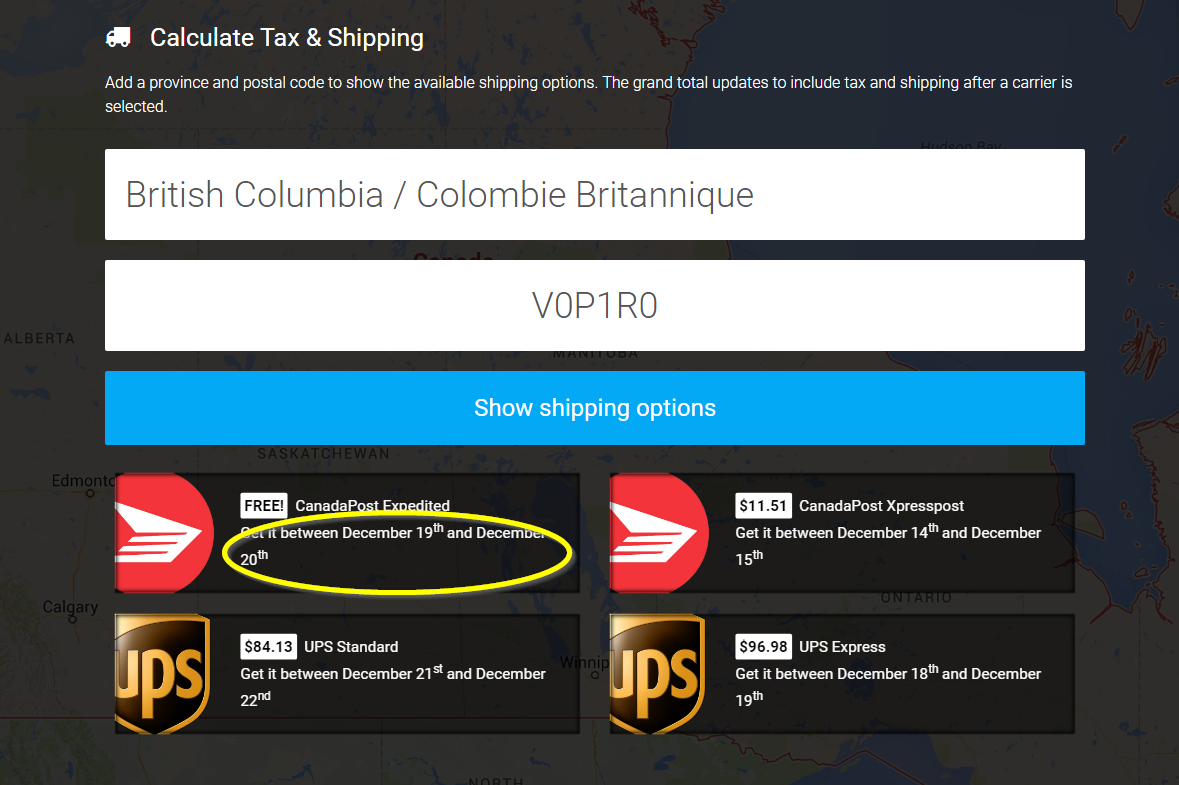 Estimate Delivery Date