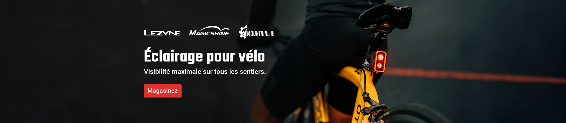 Éclairage pour vélo