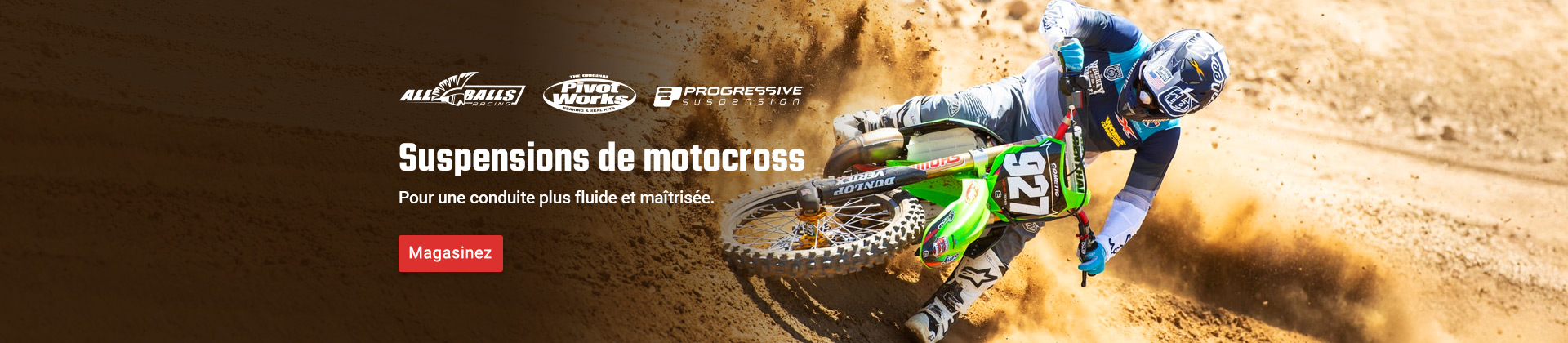 Suspensions de motocross