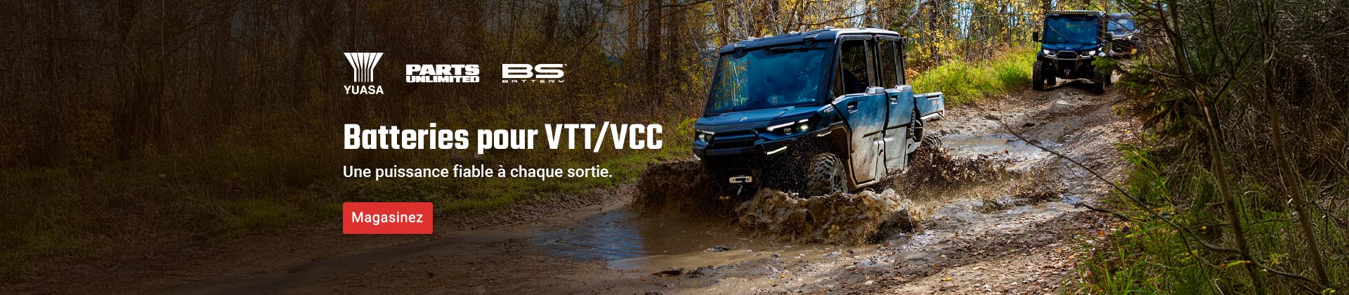 Batteries pour VTT/VCC