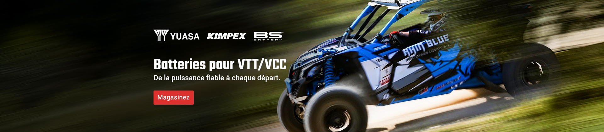 Batteries pour VTT/VCC