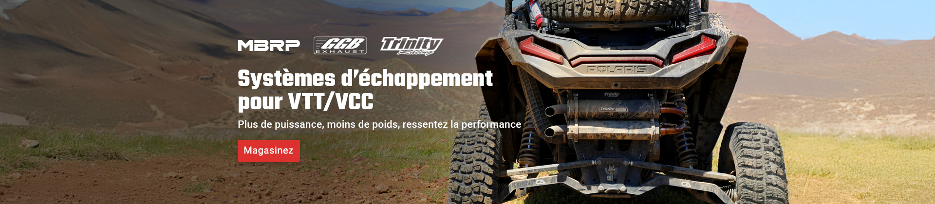 Échappements pour VTT/VCC