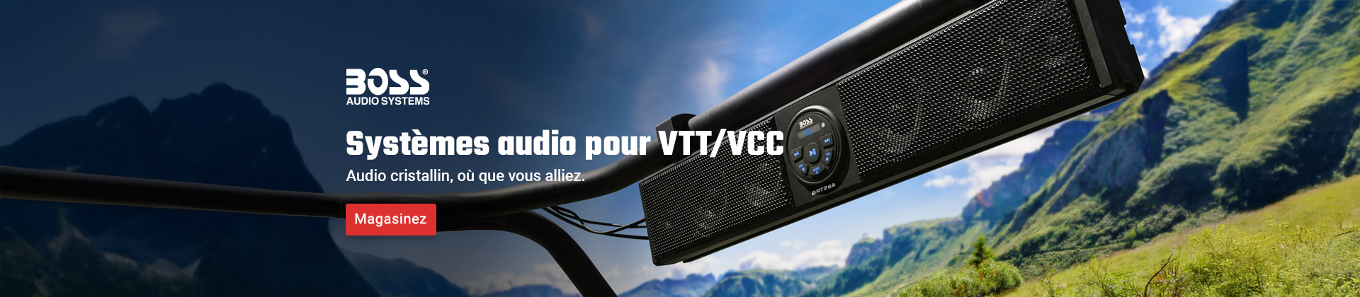 Systèmes audio pour VTT/VCC