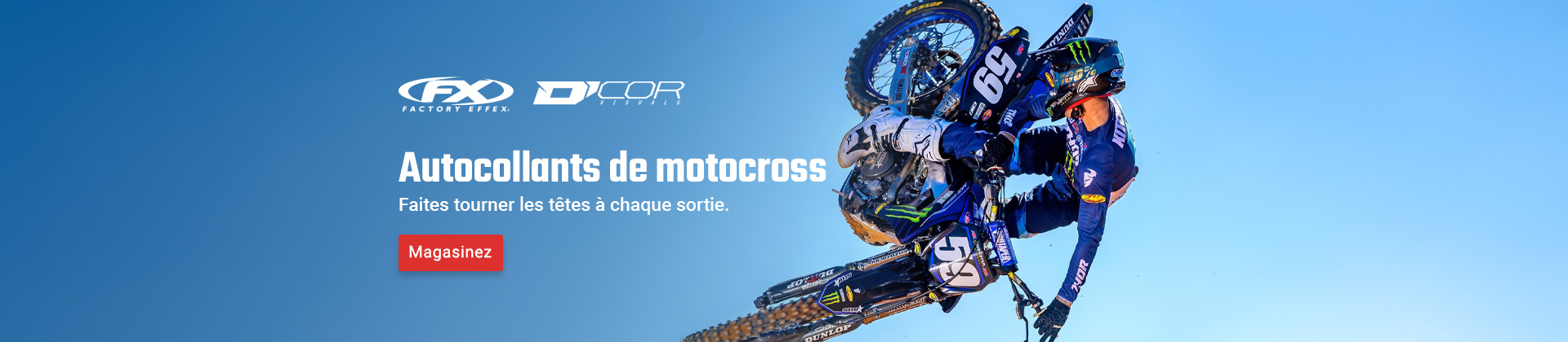 Autocollants motocross