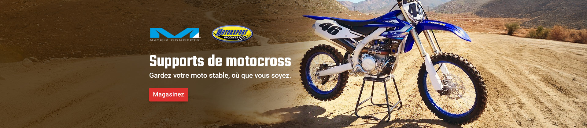 Supports de motocross