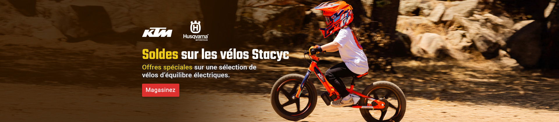 Vélos Stacyc en solde