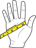 Hand circumference measurement