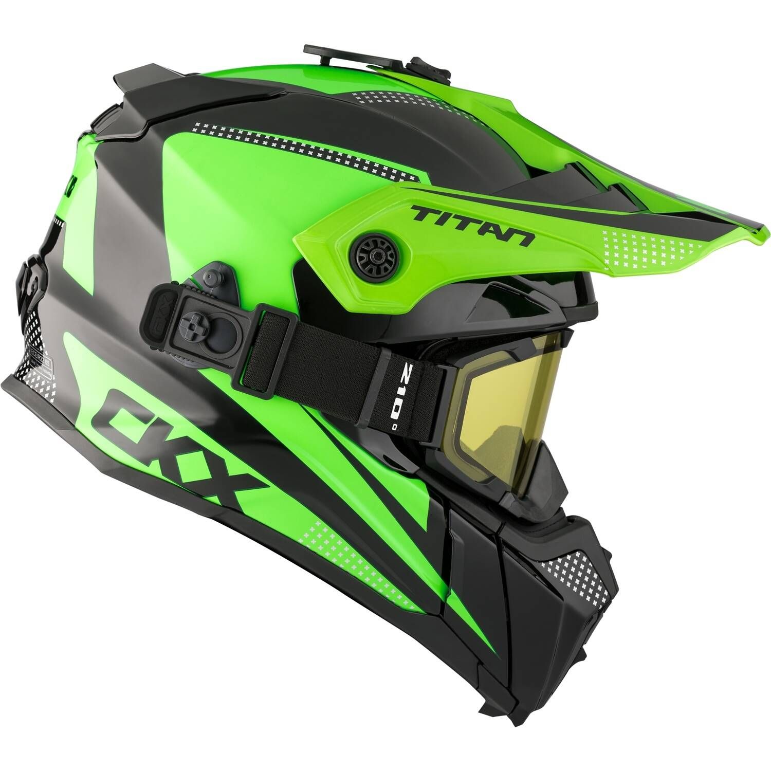 CKX Titan Original Roost Snow Helmet with Dual Lens Goggles 