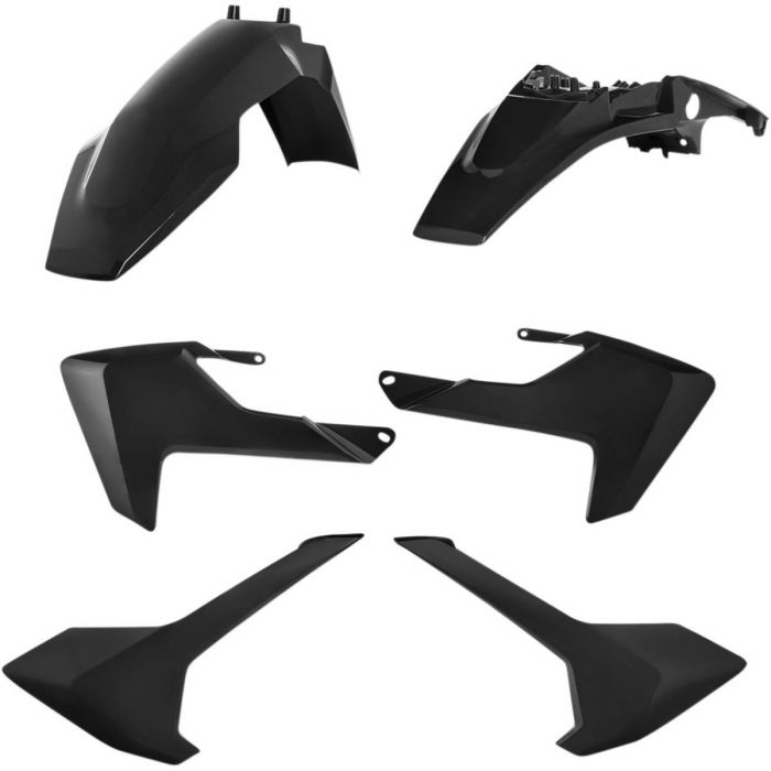 Image of : Acerbis Plastic Kit Black - 2731990001 | Husqvarna TC65 2017-2023