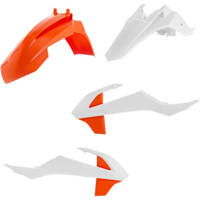 Image of : Acerbis Plastic Kit Original White/Orange 19 - 2449626345