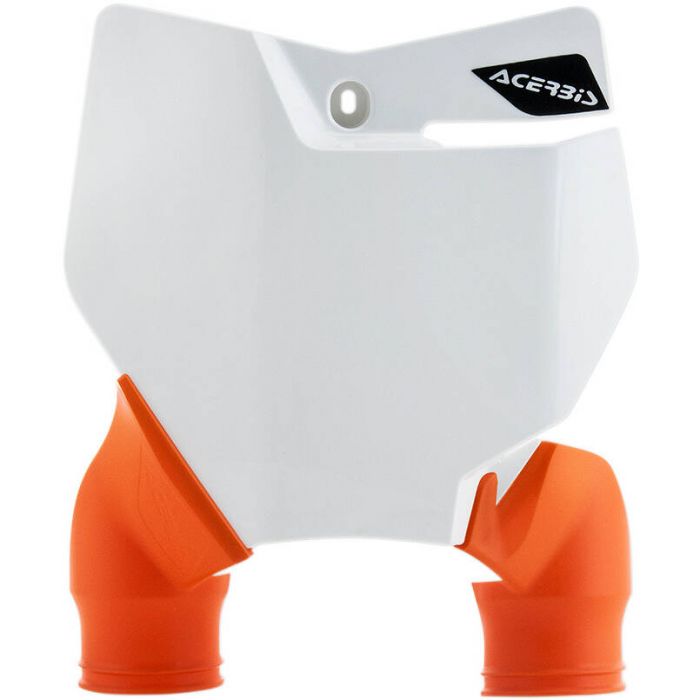 RTECH TABELLA ANTERIORE PORTANUMERO BIANCO KAWASAKI KX 100 2014-2024