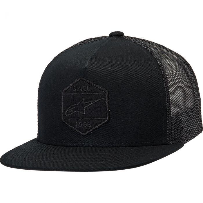Cappellino Alpinestars Trucker, Berretto Baseball Uomo, Frontale Piatto, Chiusura Snapback Regolabile, Stile Streetwear, Originale - 2