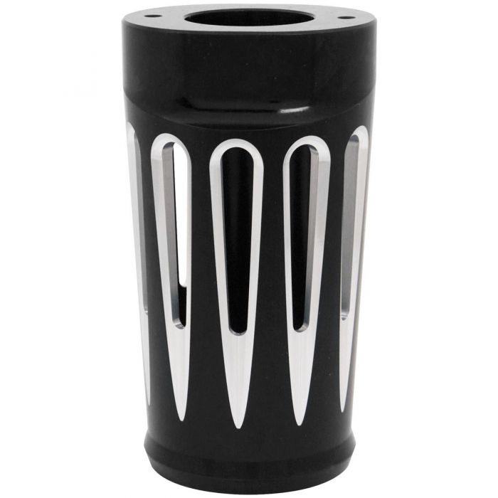 Image of : Arlen Ness Fork Boot Covers Deep Cut - Black - 20-034