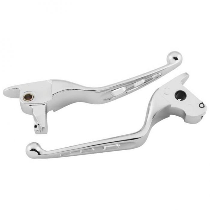 Bikers Choice Tri-hole Lever Set Chrome - 053888 