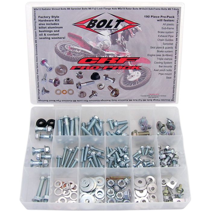 2 & 4 Stroke ATV & Dirtbike Engine Ignition Cover Bolt Kit (Nickel