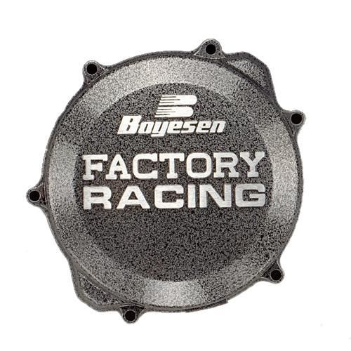Boyesen Factory Racing Clutch Cover Silver/Black - CC32A | FortNine