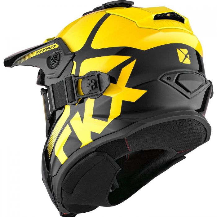 CKX Titan Original Polar Snow Helmet with Dual Lens Goggles