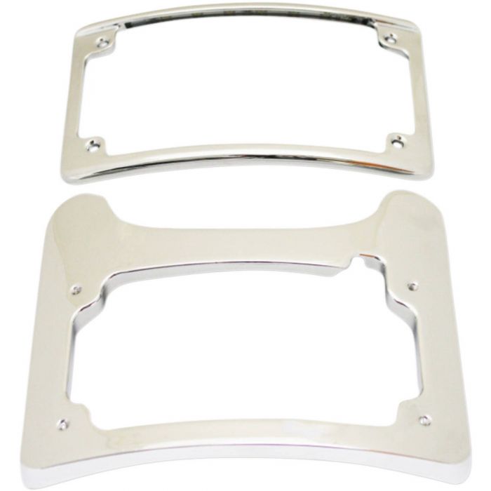 Custom Dynamics License Plate Frame Kit Chrome Cd Ts Elim C