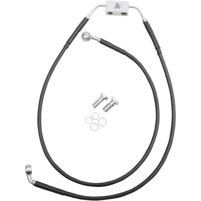 Drag Specialties Stainless Steel Front Brake Line Kit 21 1/4