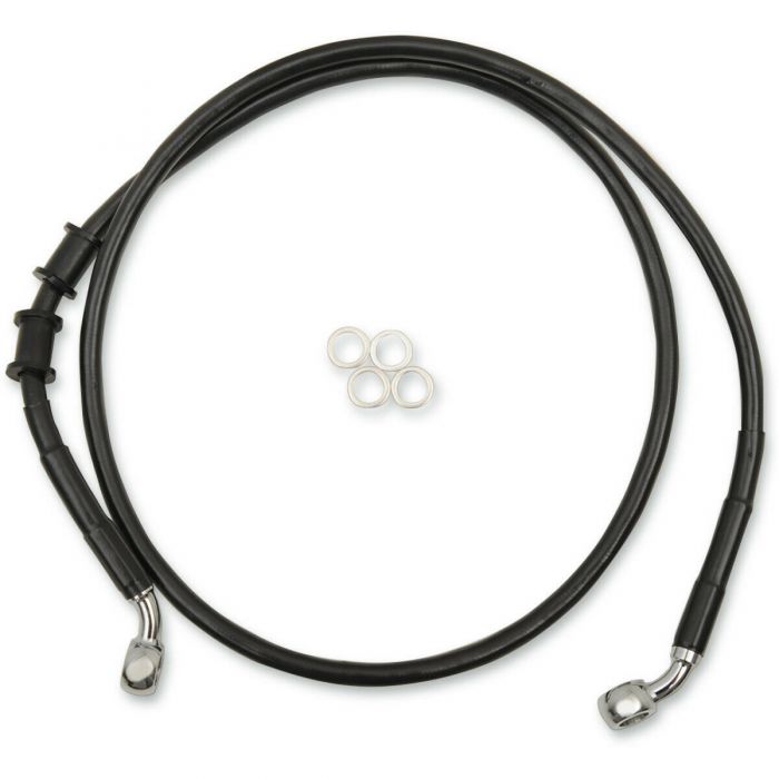 Drag Specialties Stainless Steel Front Brake Line Kit 17415373