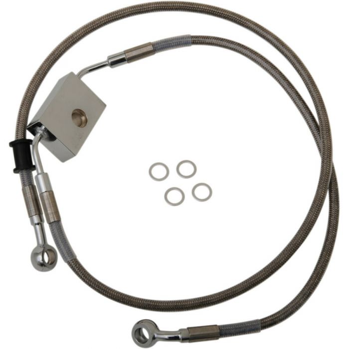 Drag Specialties Extended Length Front Brake Line Kit - 1741-5294