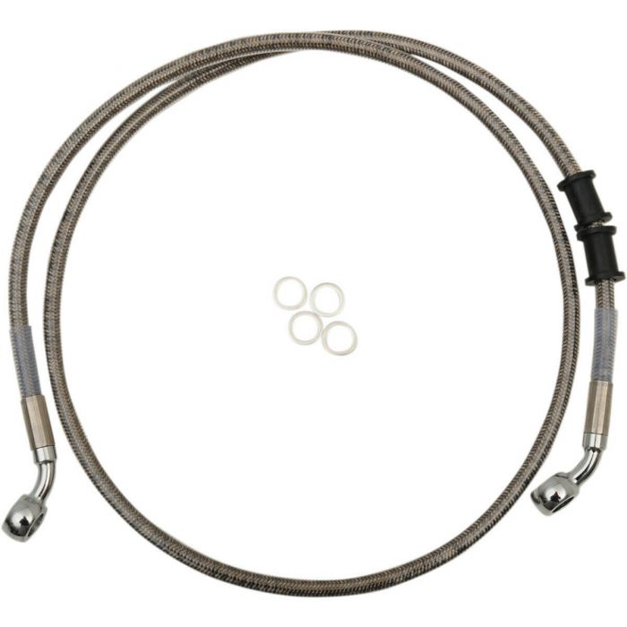 Drag Specialties Stainless Steel Front Brake Line Kit 17415380