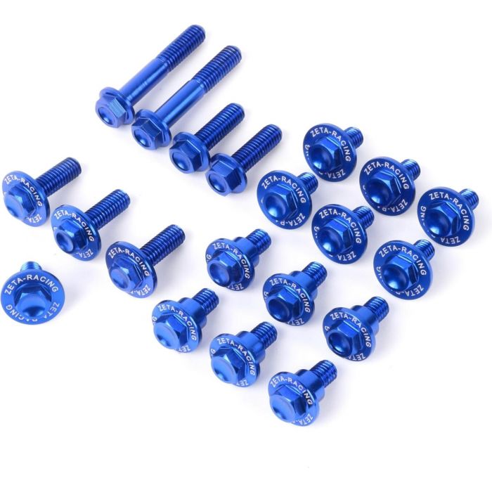 Image of : Zeta Aluminum Bolt Kit Blue - ZE88-5546 | Suzuki DR-Z400SM 2005-2021