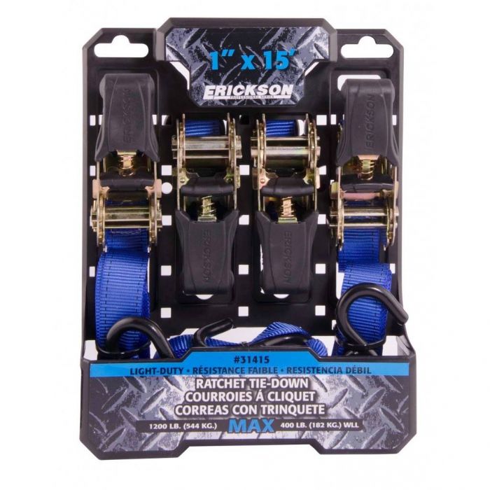 Erickson Rubber Ratchet Style TieDown Straps 1200 LBS FortNine Canada