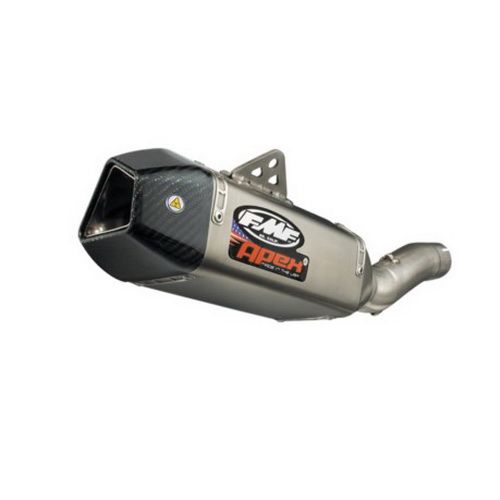 エプソン FMF Racing Apex Dual Slip-On Exhaust Titanium Const - Carbon End
