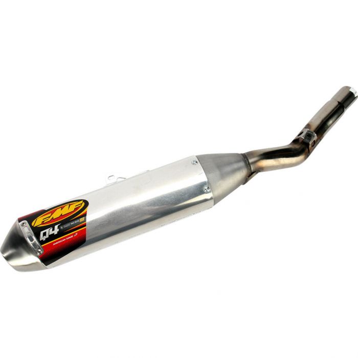 FMF Racing Q4 HEX Spark Arrestor SlipOn Exhaust Natural Finish
