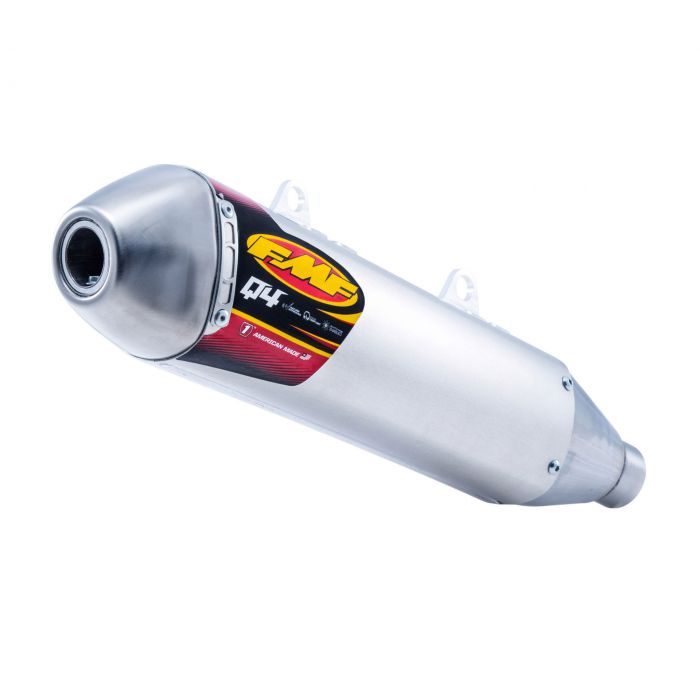 FMF Racing Q4 Spark Arrestor SlipOn Exhaust Natural Finish 045590