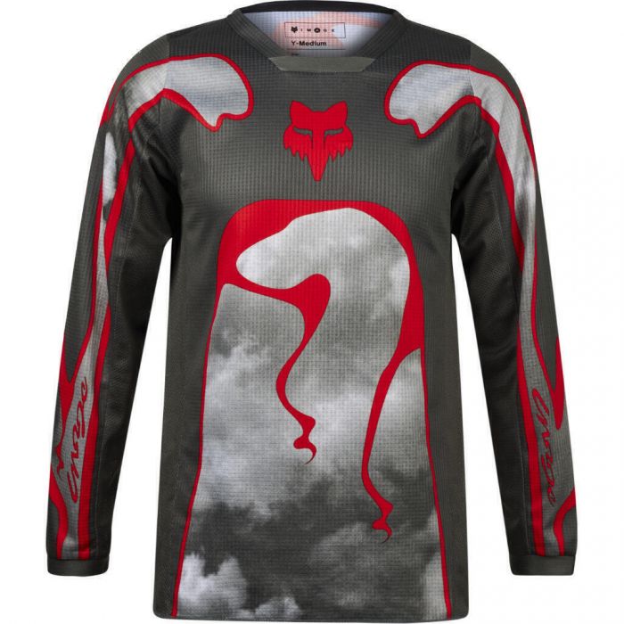 Fox Kids 180 Race SPEC Blouse - Fluorescent Red Motorsport Jacke