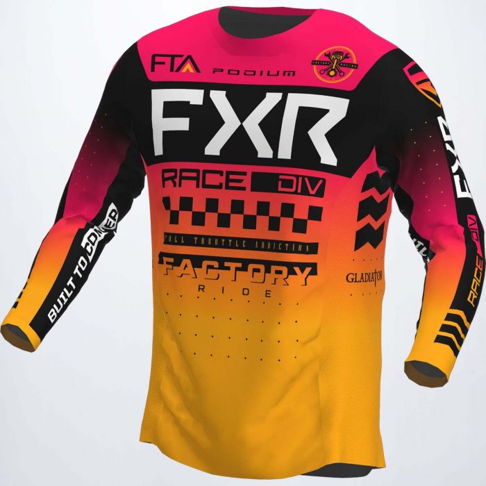 Ensemble Maillot Losi Rider Jersey Set FXR Yellow Podium Gladiator - Modèle PM-SM/MX LOS-2282