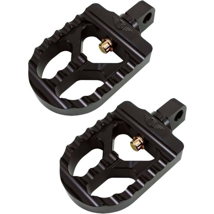 Joker Machine Adjustable Serrated Footpegs Short - Passenger - Black ...