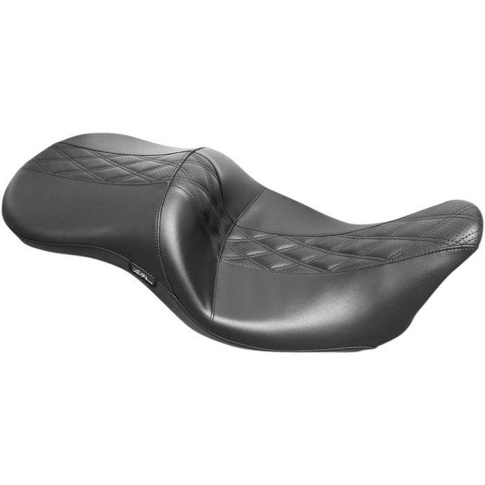 Le Pera Maverick Seat Double Diamond - 2-Up - Black - 16