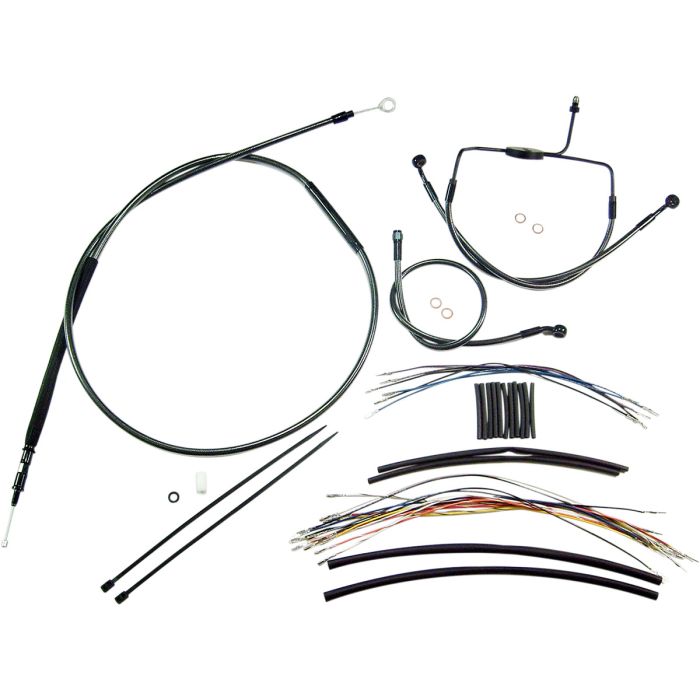 Image of : Magnum Black Pearl Designer Handlebar Installation Kit 12