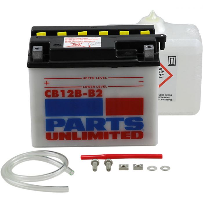 Parts Unlimited Heavy Duty Conventional Battery (Acid Sold Separately ...