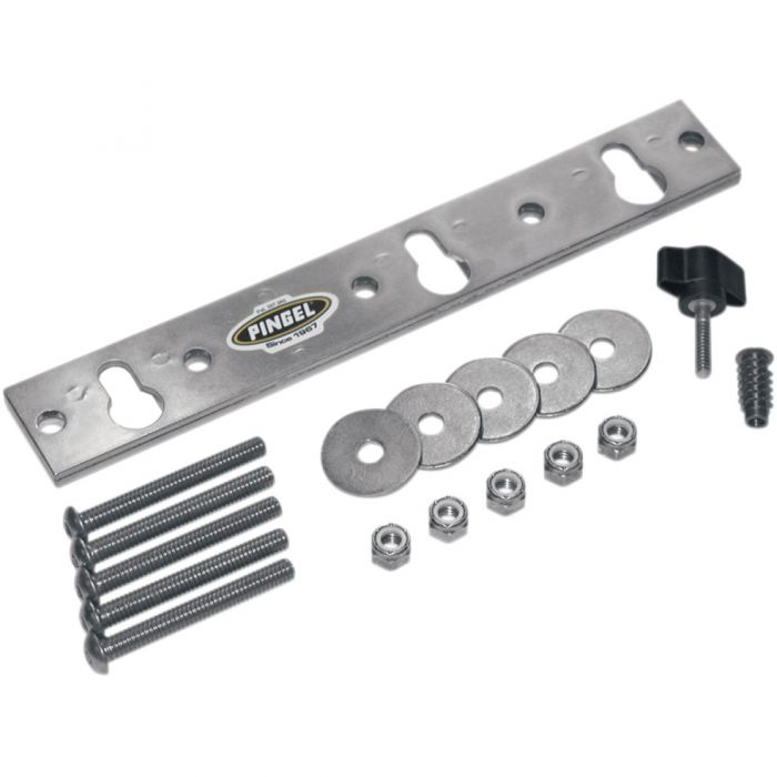 Image of : Pingel Mounting Plate for Removable Wheel Chock - Fits 3 1/2in. or 6 1/2in. Wheel Chocks - WC-TBM