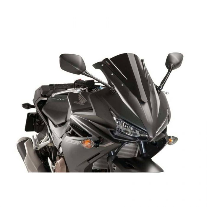 Image of : Puig Racing Windshield Black - 8903N | Honda CBR500R 2016-2018