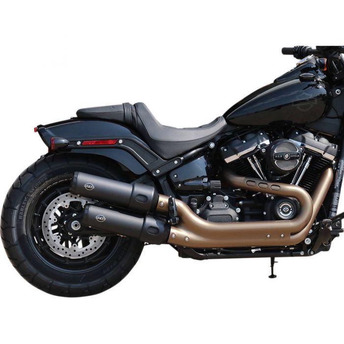 S&S 4\" Grand National Muffler ブラック S&S Cycle Grand National Slip-On Muffler Black / Black - 550