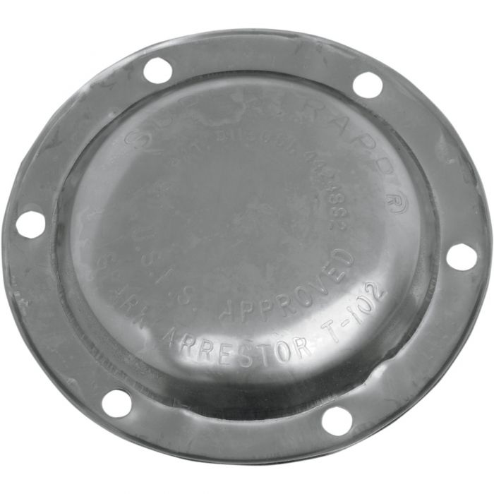 SUPERTRAPP 406-3046 エンドキャップ2とリング6枚セット SuperTrapp End Cap Stainless Steel 6-Bolt Style - 4in. - 406-3046