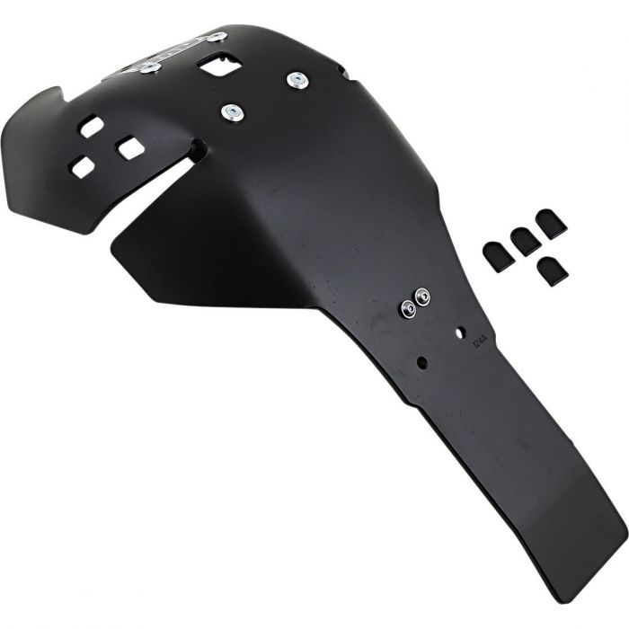 Image of : TM Designworks Full Coverage Skid Plate with Link Guard Black - YALG-455-BK