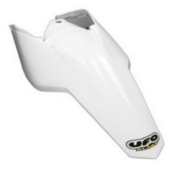 UFO Plastics Enduro Rear Fender With Light - White (XR03611-041), Pre-Drilled Motorcycle Fender