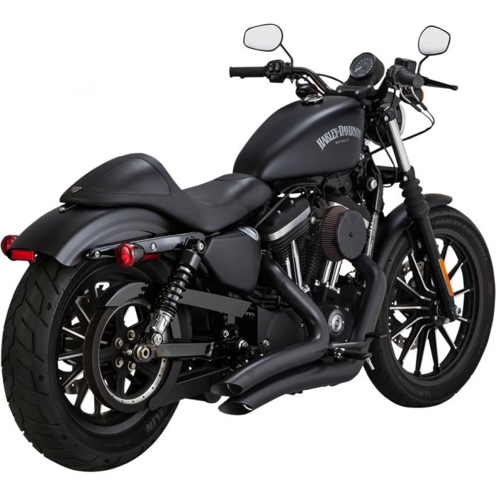 新品 バンス＆ハインズ Big Radius 2-into-2 ソフテイル Vance and Hines Big Radius Exhaust Black - 2 Into 2 - 46067 | FortNine