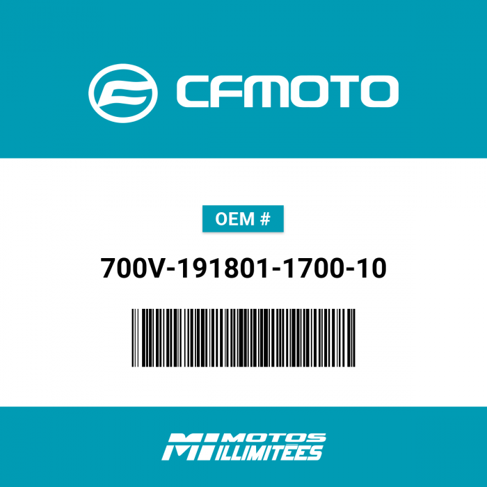 Image of : CFMoto Decal - Left Hand Side Door - 700V-191801-1700-10