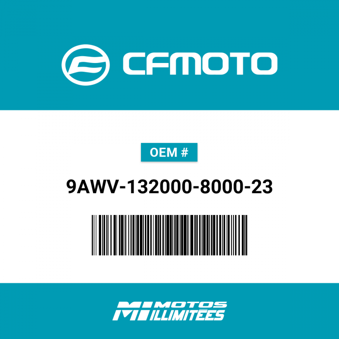 Image of : CFMoto Backrest Rear Deco Cover Assembly - 9AWV-132000-8000-23