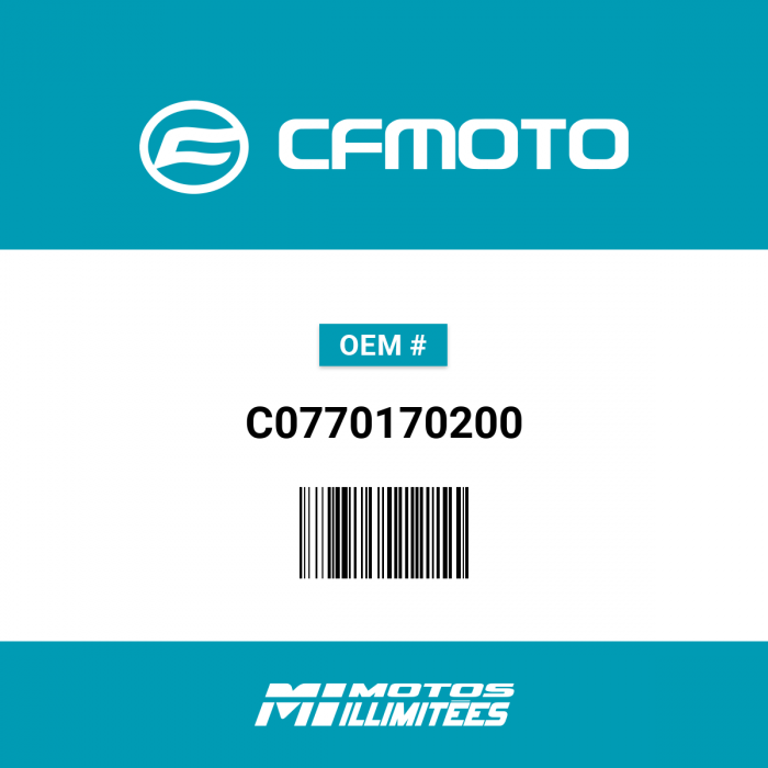 Image of : CFMOTO - Joint Torique 17X2 - C0770170200