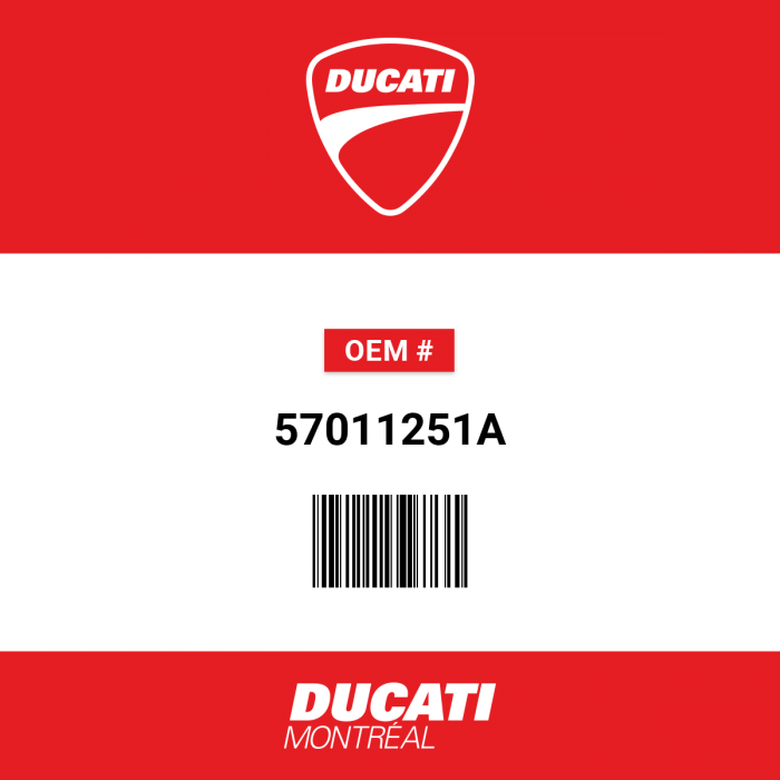 Image of : Ducati Horizontal Exhaust Pipe Opening - 57011251A