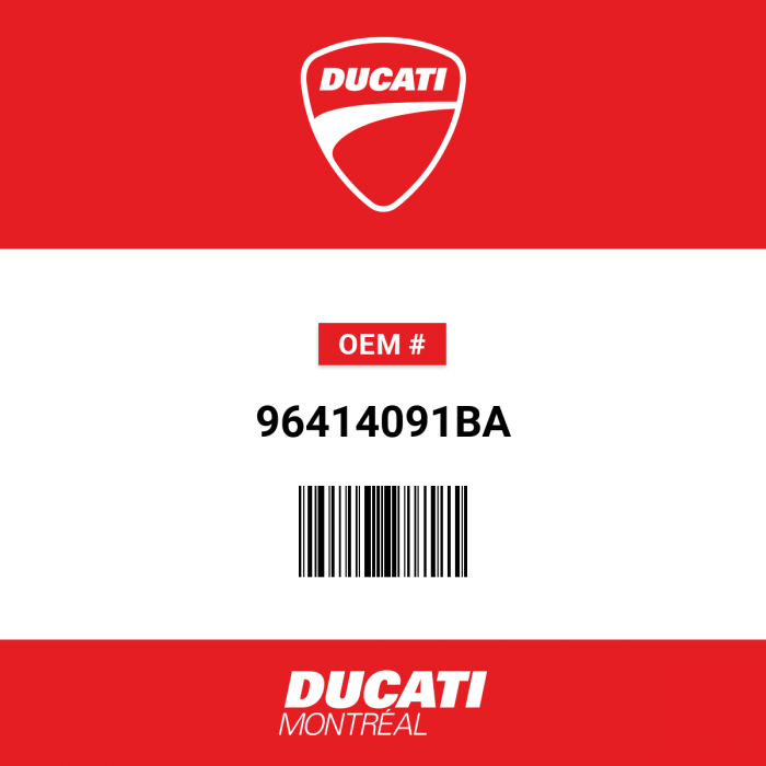 Image of : Ducati - Couvercle de Silencieux Noir - 96414091BA