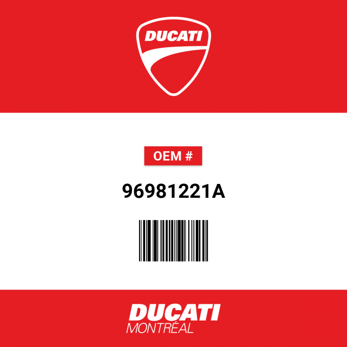 Image of : Ducati - Ensemble de Support de Plaque d'Immatriculation en Carbone 1509 - 96981221A
